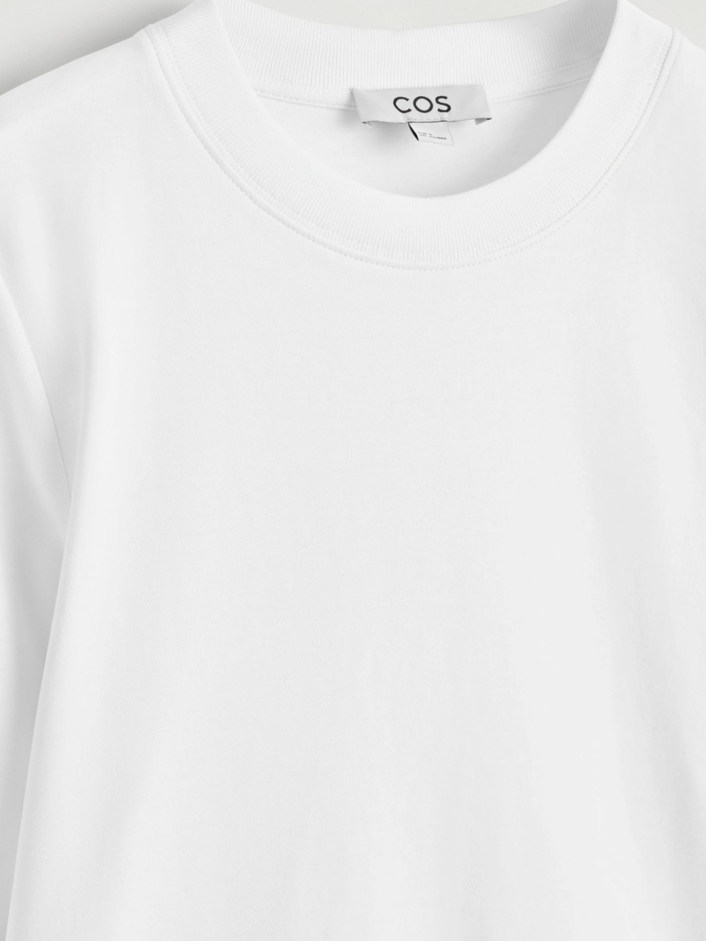 COS Classic White Crewneck Top